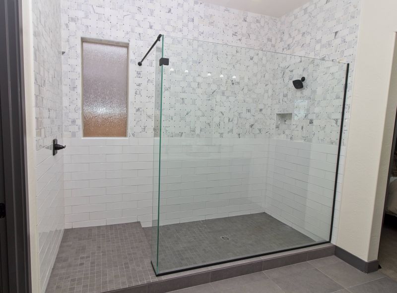 Corner Walk-in Shower with Bench