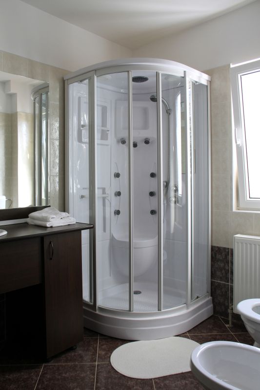 Square Shower with Clear Glass